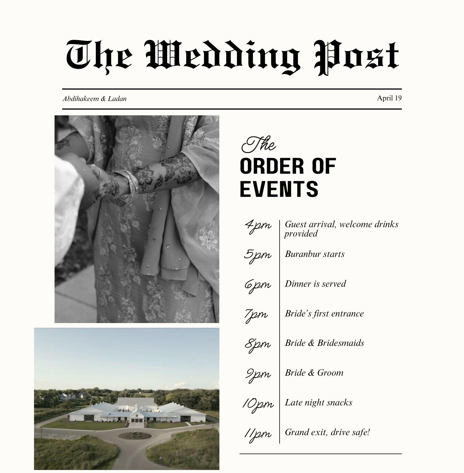 The Wedding Website of Ladan Saahid and Abdihakeem Hussein