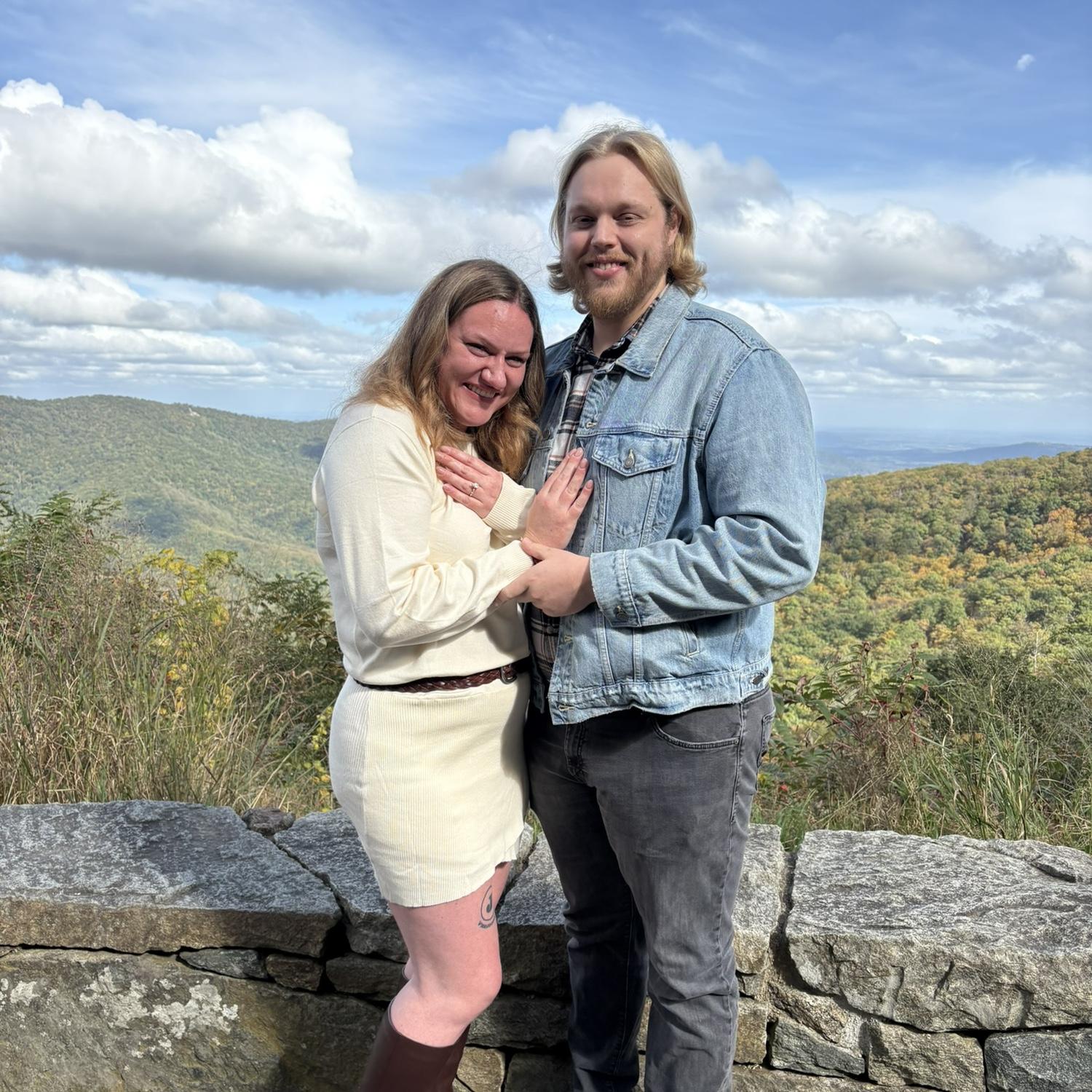 Moments after the proposal!