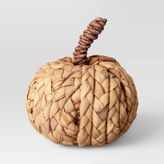Small Light Woven Pumpkin - Threshold™