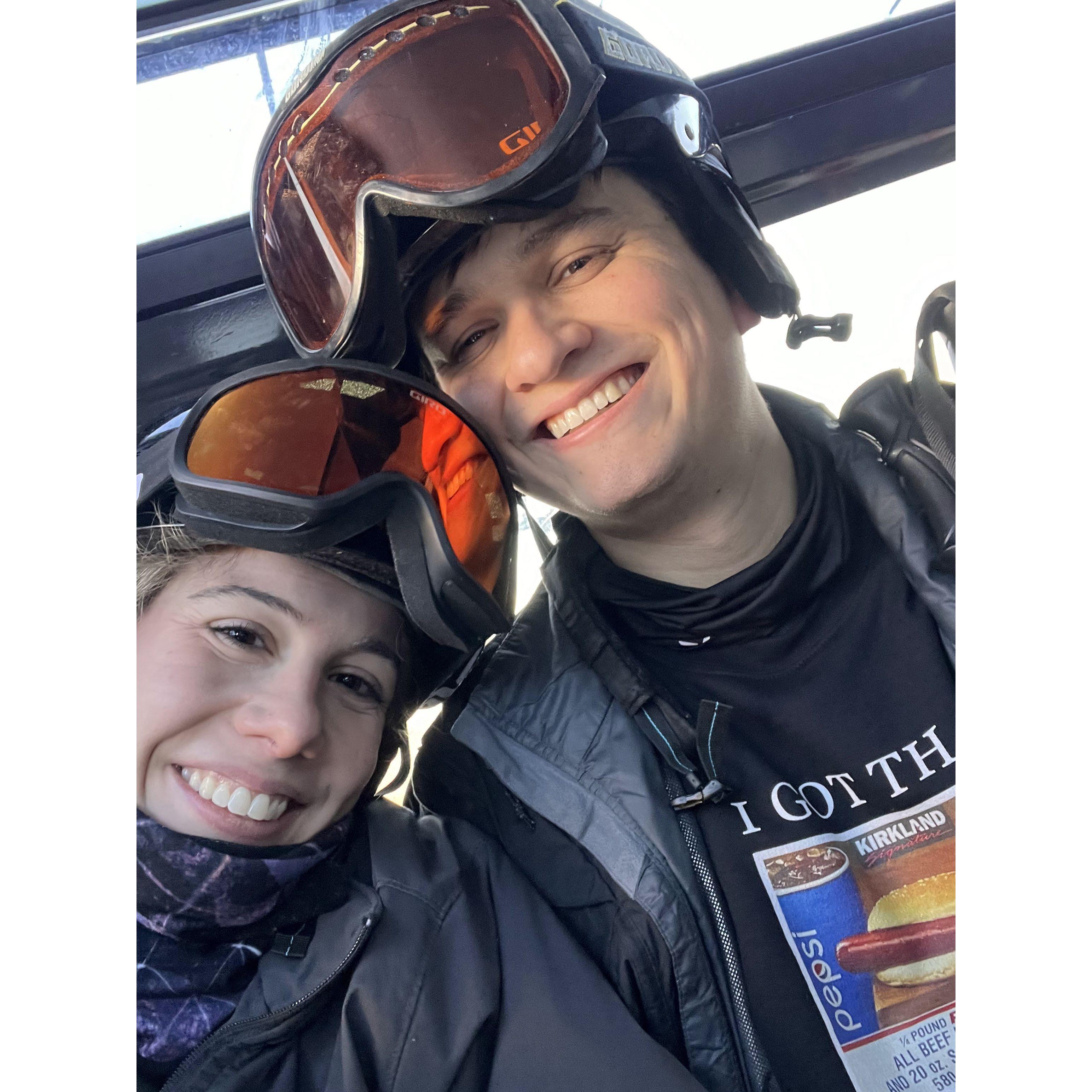 Skiing in Killington, VT with friends!