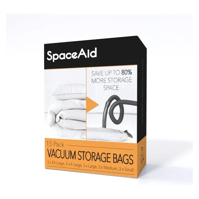 15 pc Vacuum Storage Bags Variety Pack,Space Saver Sealer Compression Bags