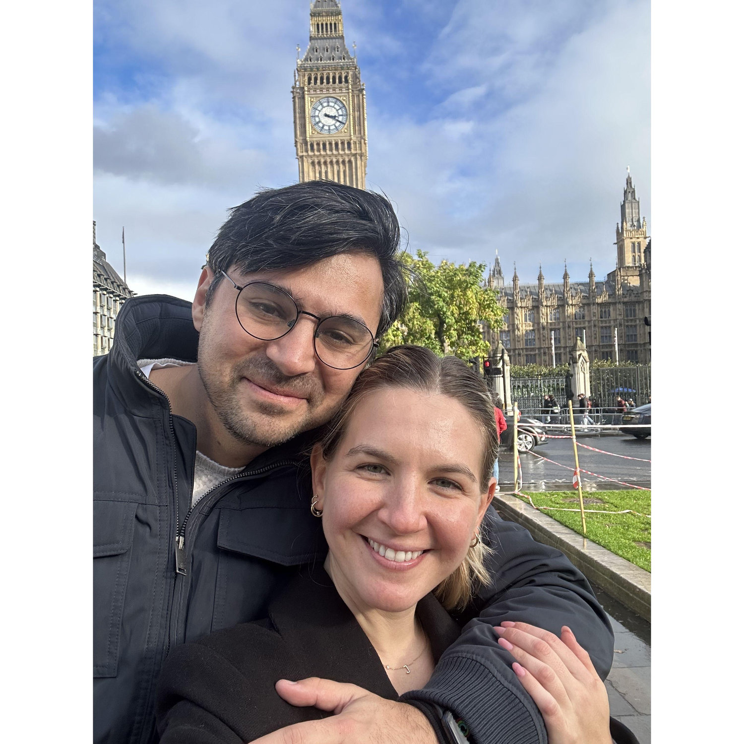 Our first trip together (about a month after our first date!) - London, UK