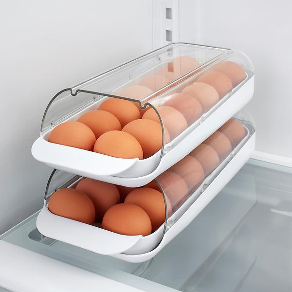 Plastic Refrigerator Organizer Bins, 7 Packs Refrigerator Organizer Bins 2  Large&4 Medium Food Storage Bins and 1 Egg Holder for Freezer, Kitchen  Cabinet, Pantry Organization and Storage, BPA Free - Yahoo Shopping