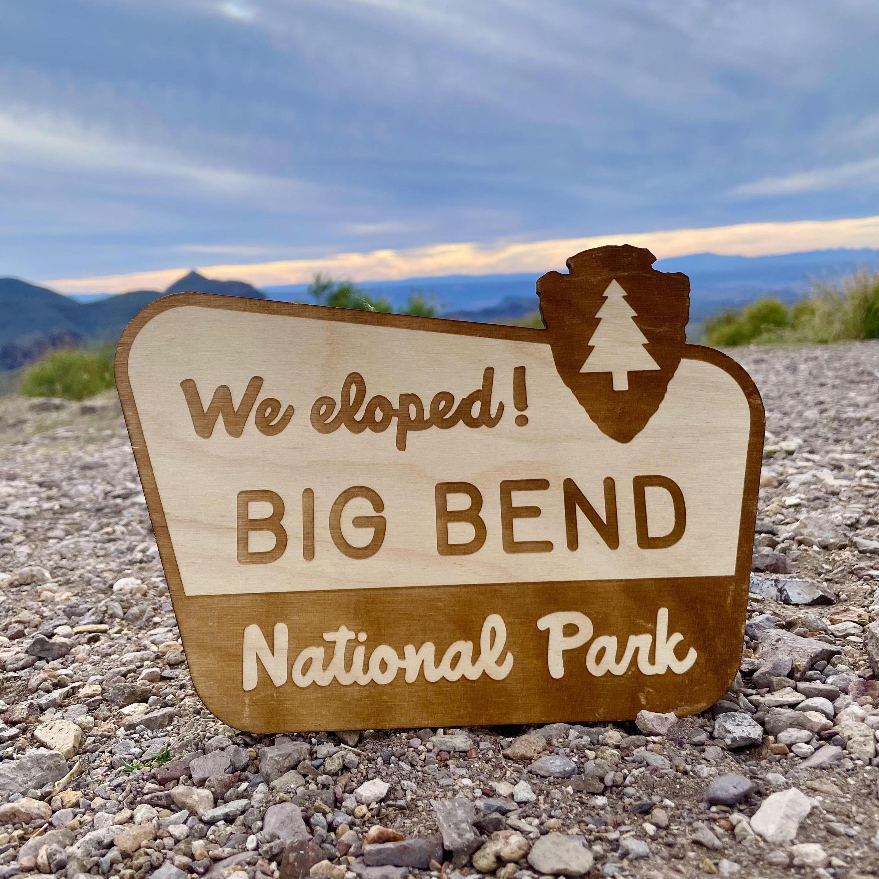 Sara surprised Marcus with this custom sign which to use in pictures on their trip. It now serves as a special memento and is on display in their current rental home.