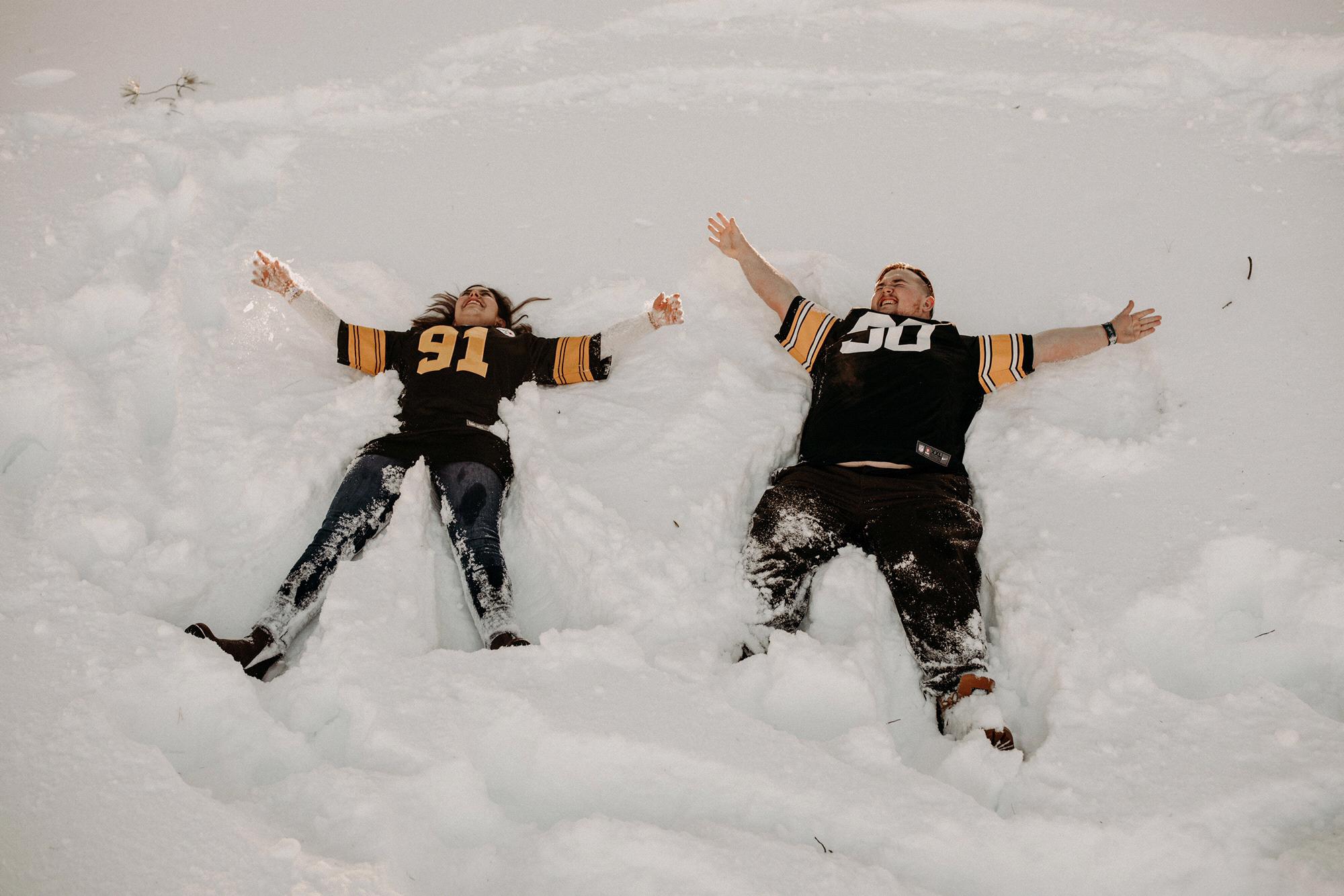 Having fun in the snow!!