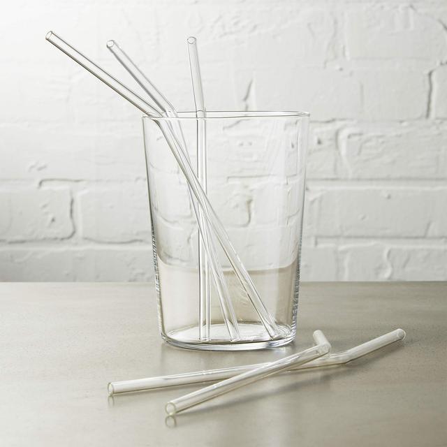 Glass Straws Set of 8