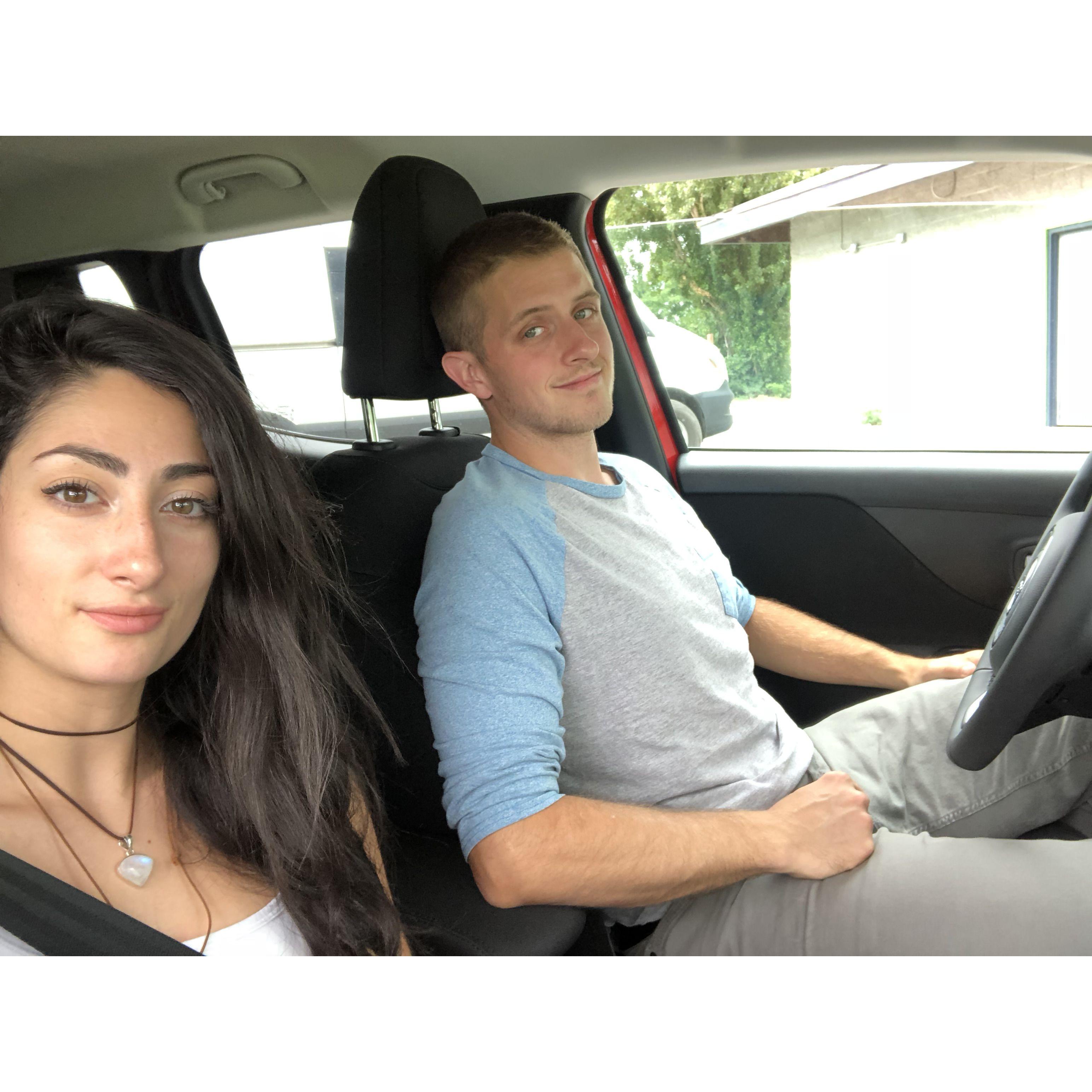 Matt and Ash love adventuring, most often in the form of a road trip.