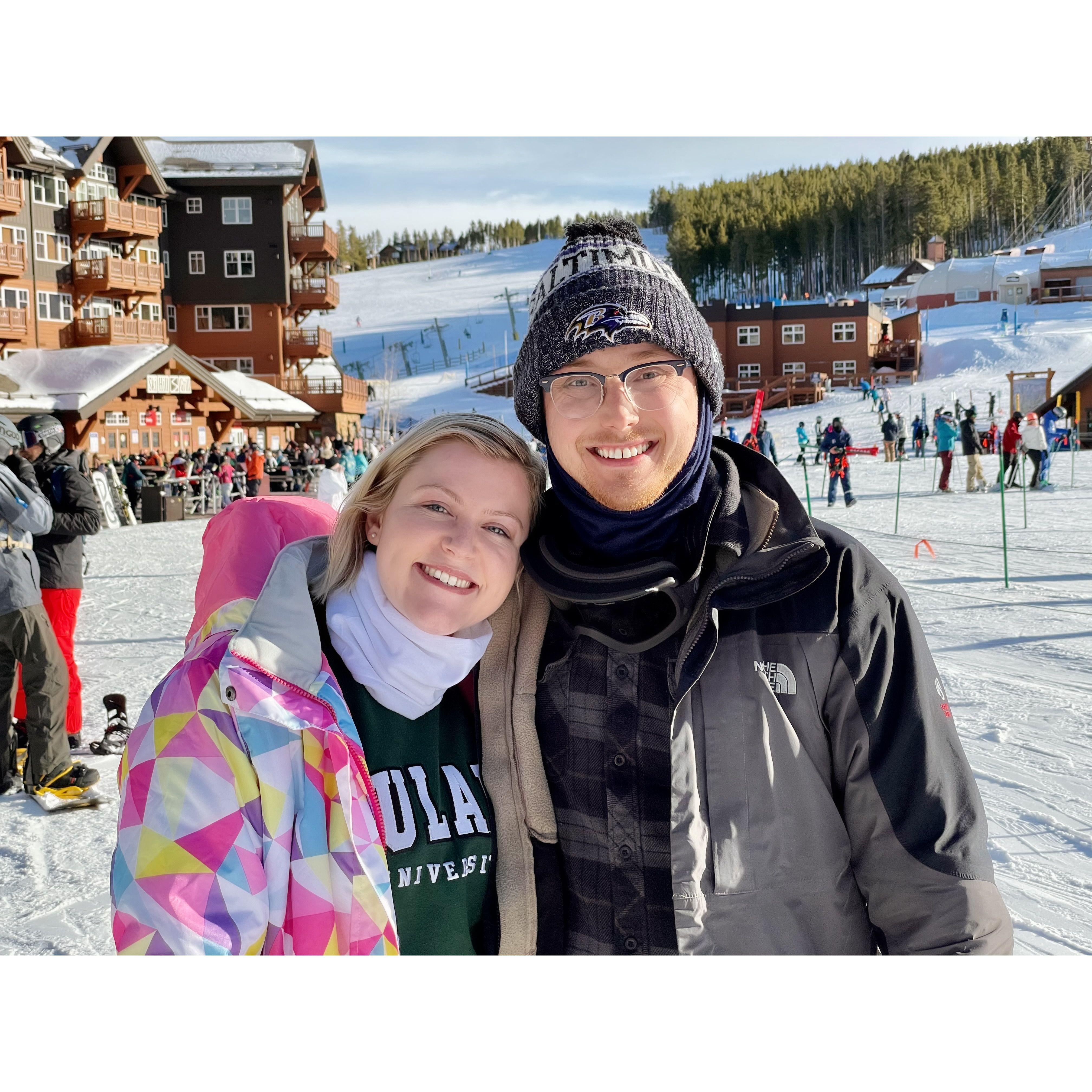 first ski trip! i can seriously shred the green slopes