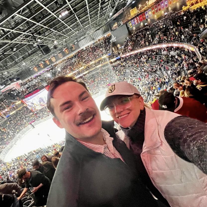 Jack's first NHL game! Go Knights!