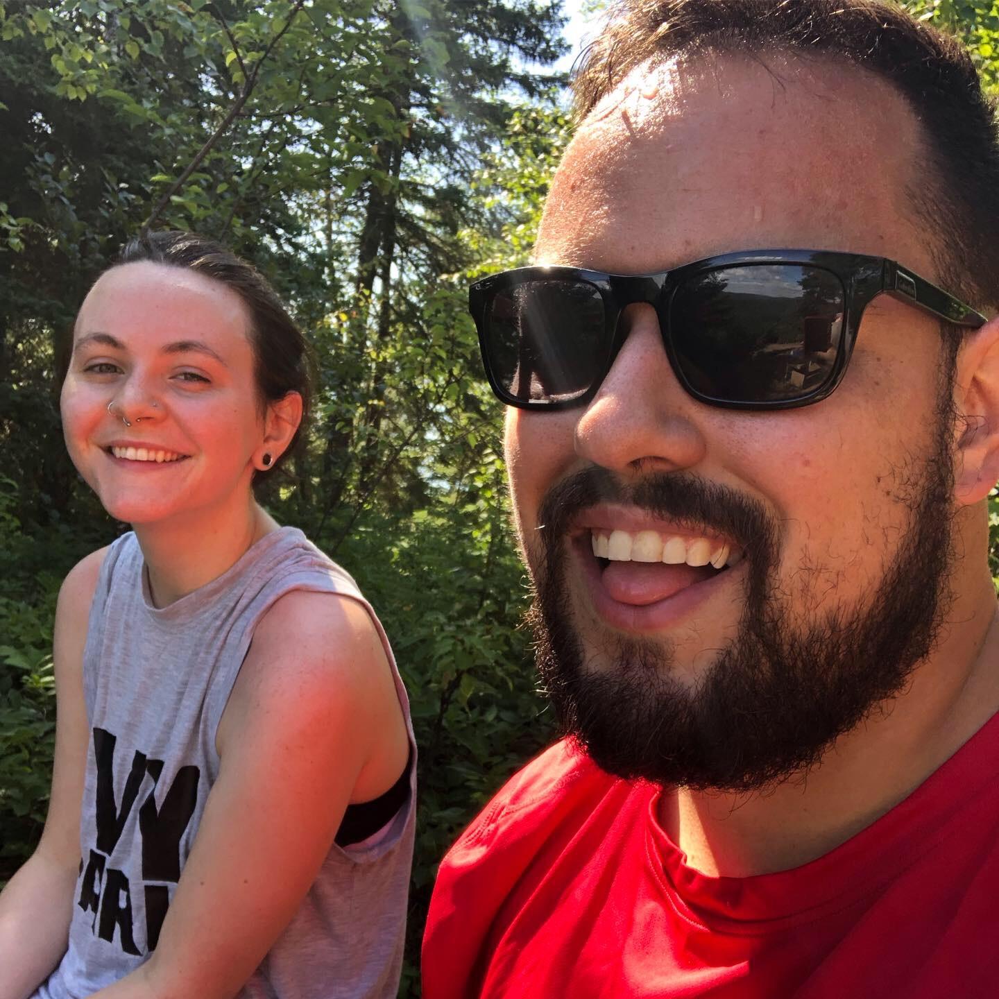 Our first time camping together.
