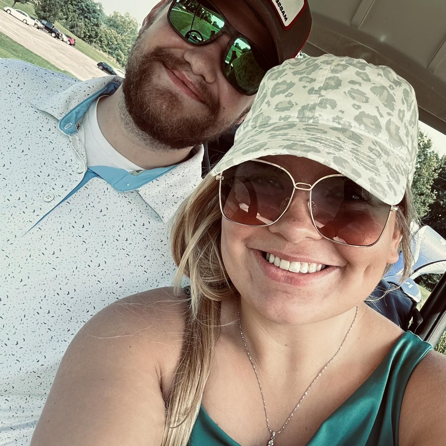 Second time golfing. We played 18 holes that day. I gave up at like 12 because your girl isn’t made for heat lol