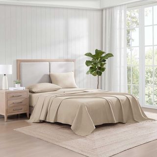Washed Yarn 4-Piece Sheet Set