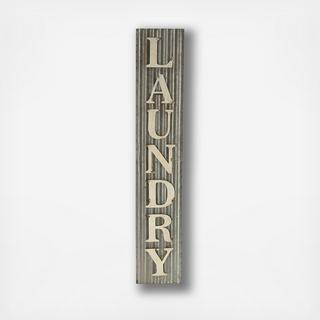 Vertical Corrugated Laundry Sign