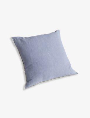 HAY Outline contrast-trim linen and cotton-blend cushion 50cm x 50cm