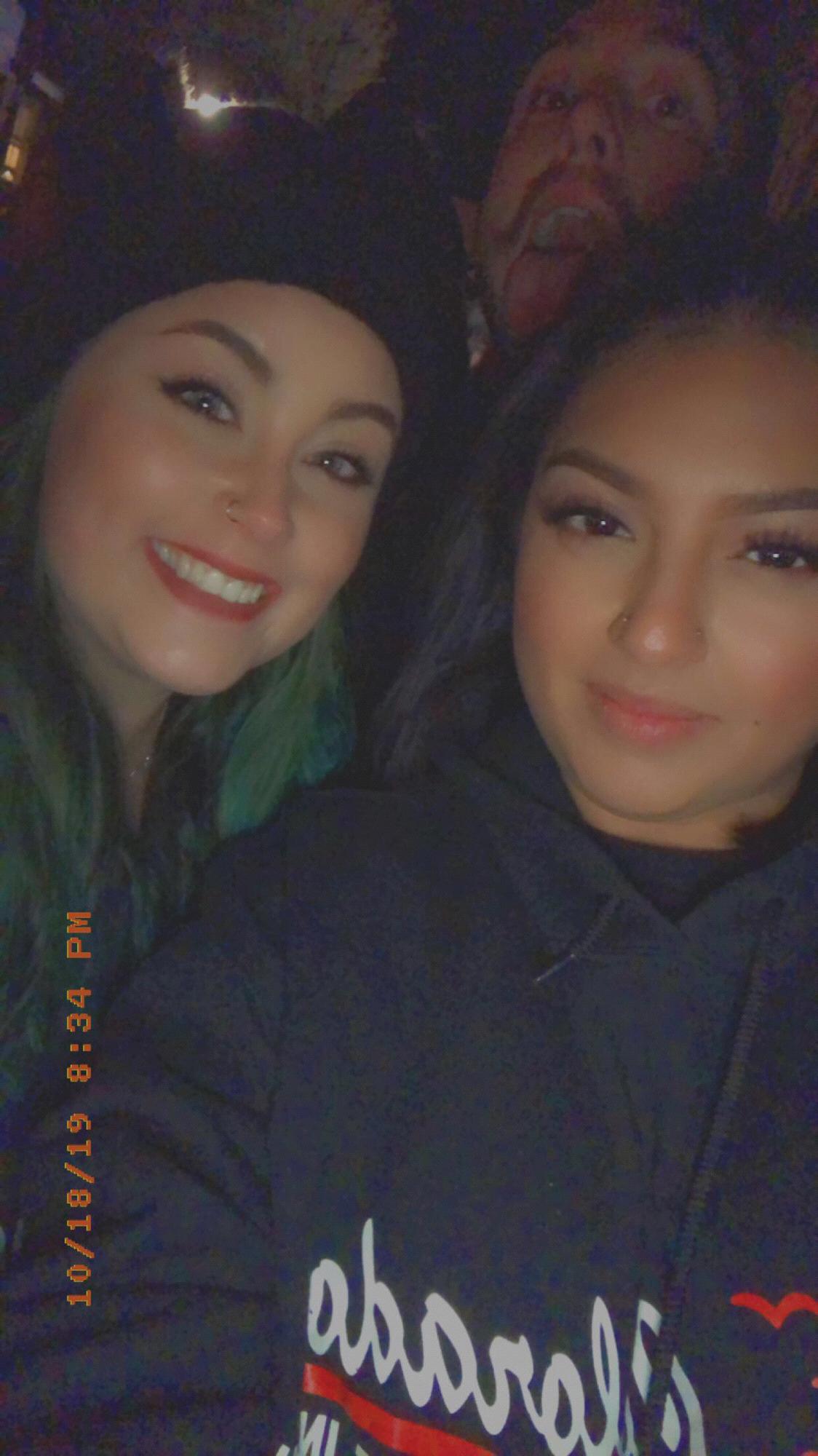 my beautiful maid of honor and our first haunted house adventures. OCT x 2019