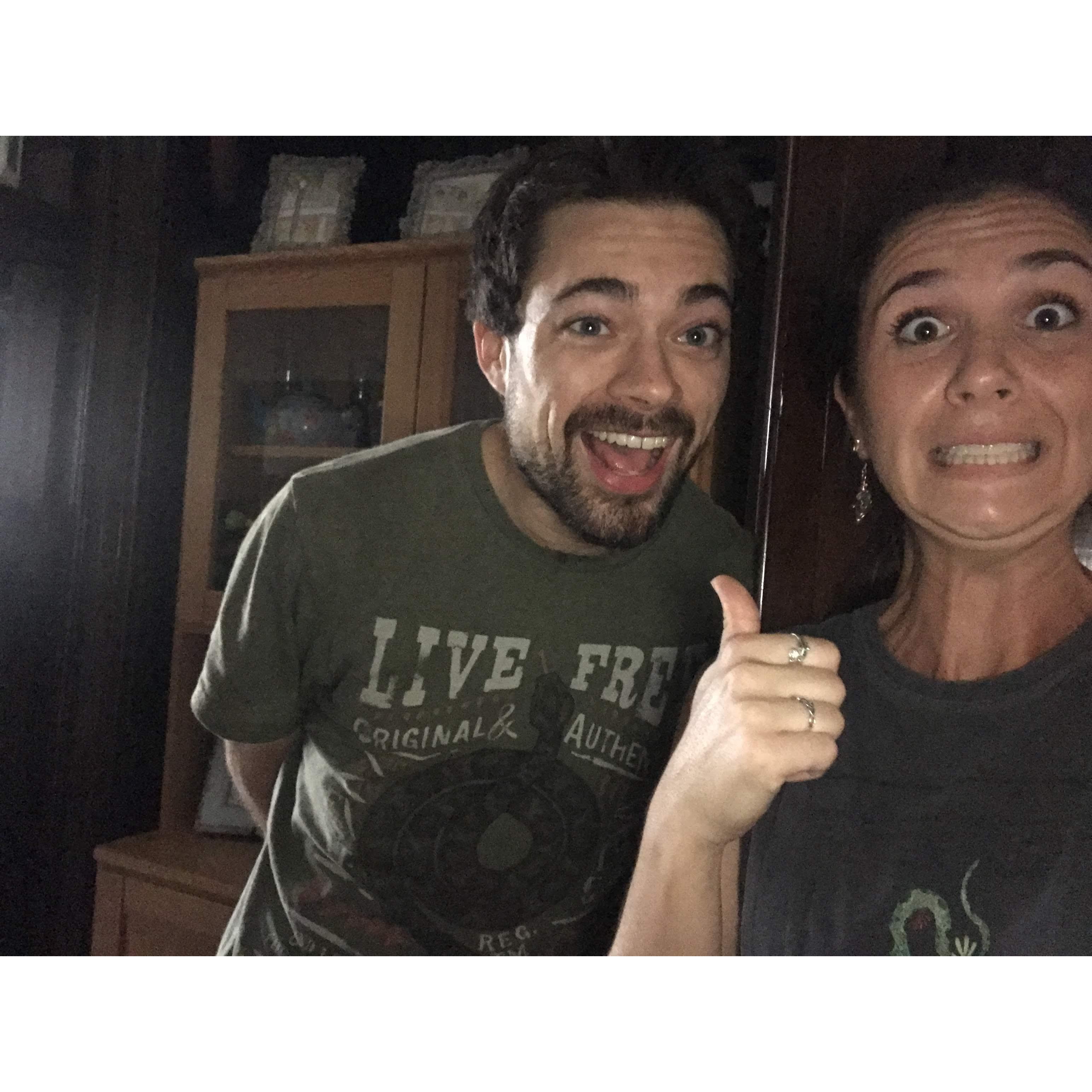 We took this picture once Sam landed in Pittsburgh in 2019 - the first time we had seen each other in two years!