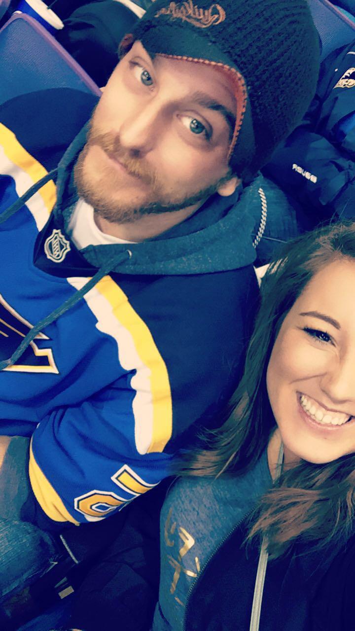 Very first Blues game together!