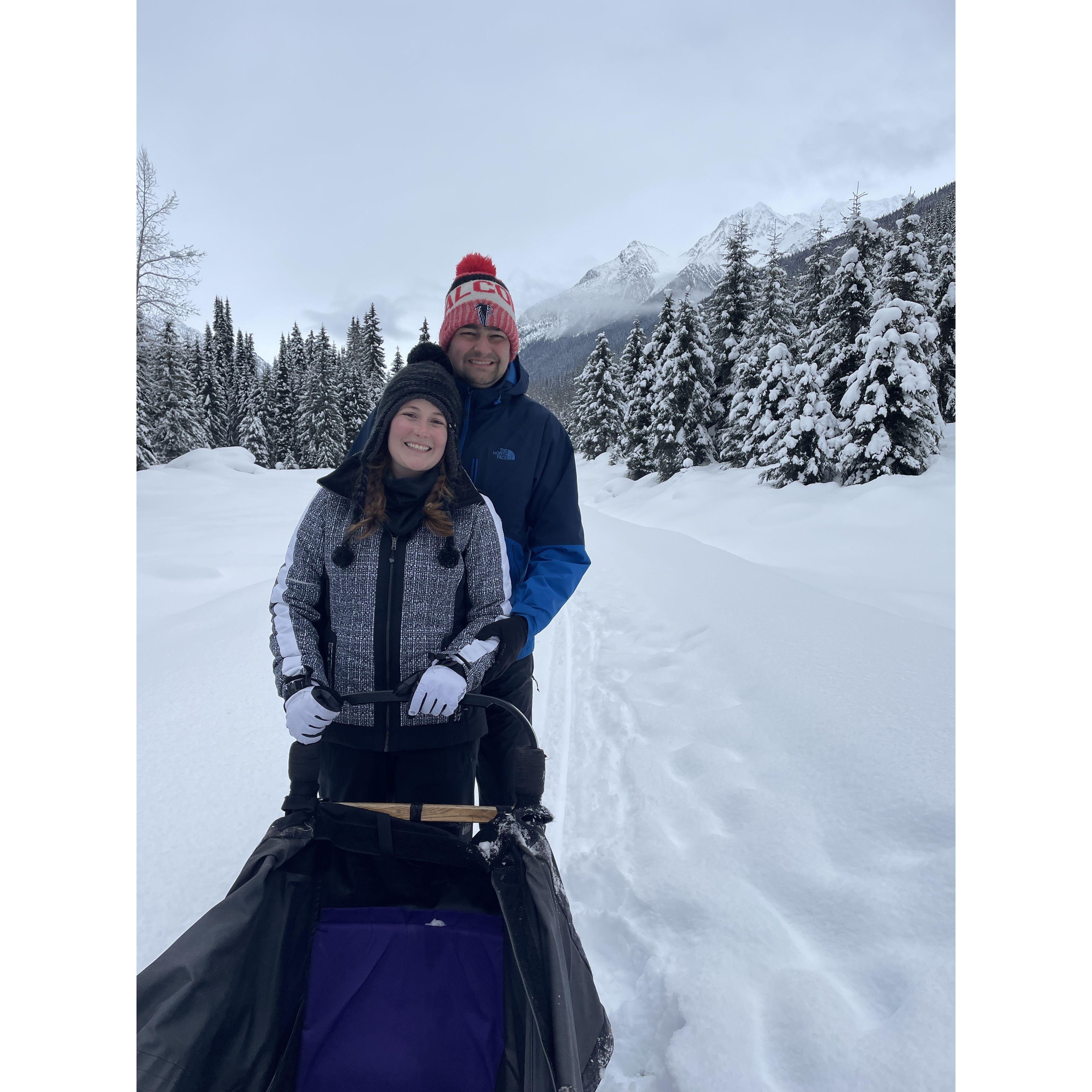 Dogsledding in Jasper
