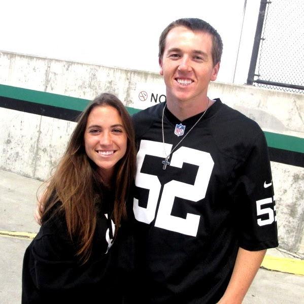 Hailey's first Raider game in the Coliseum, August 2015