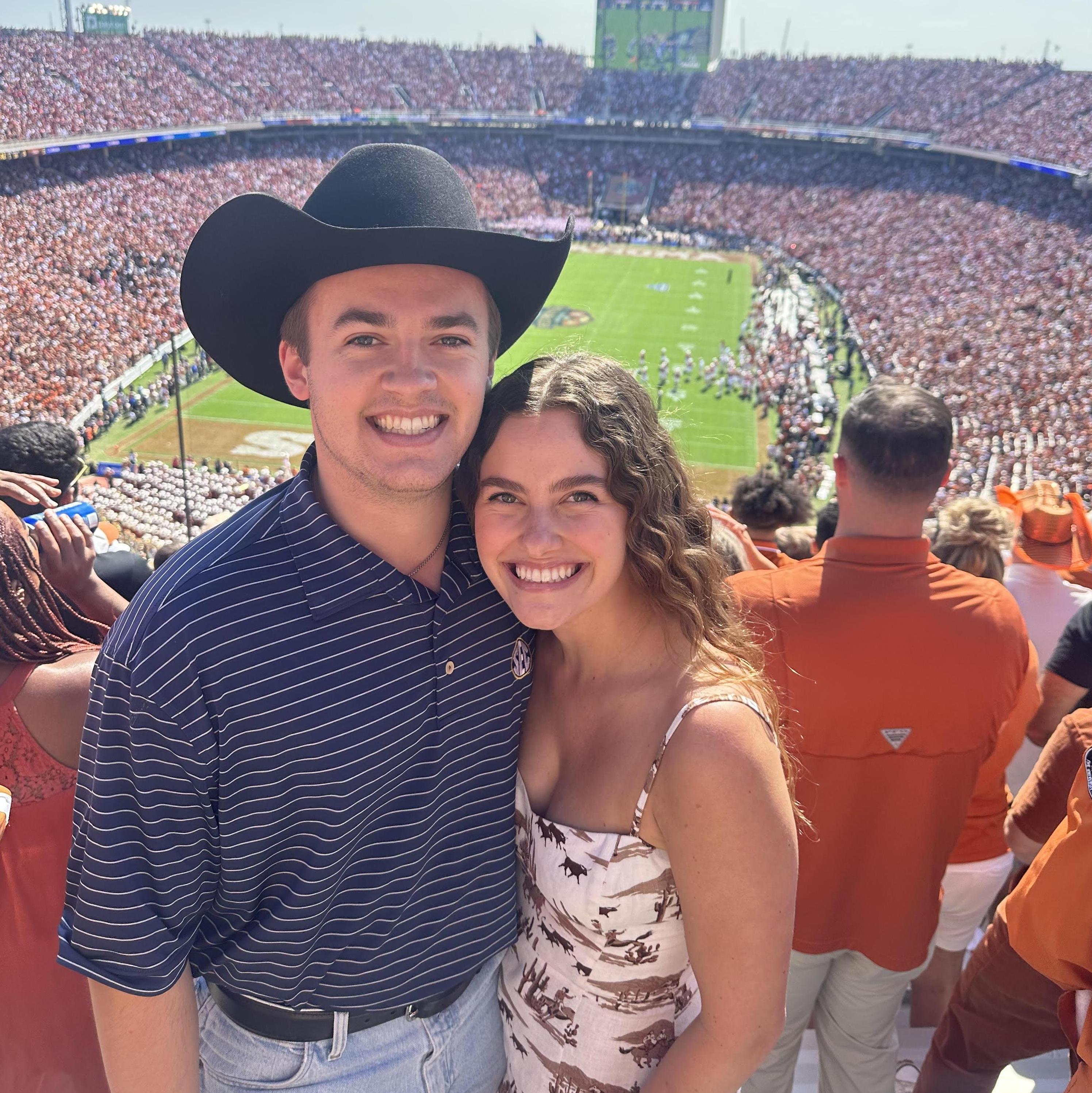 Brendan's first Texas Football Game