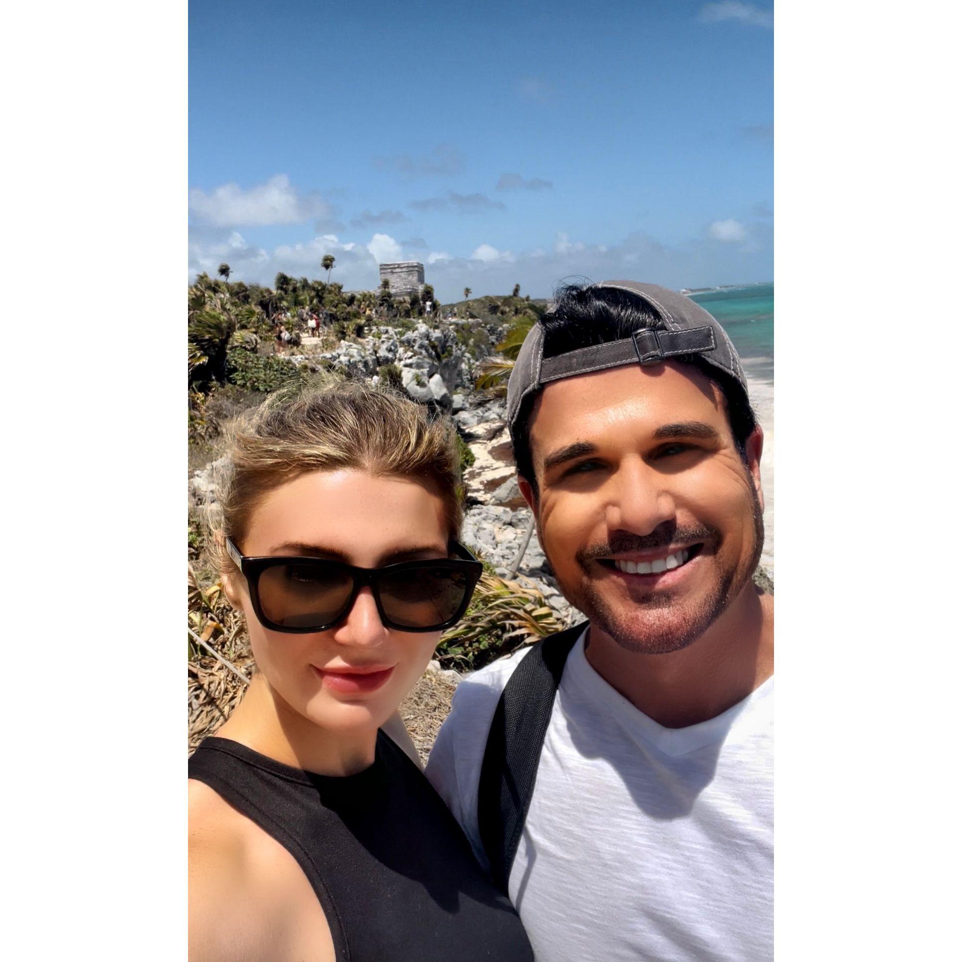 Checking out the Mayan Ruins