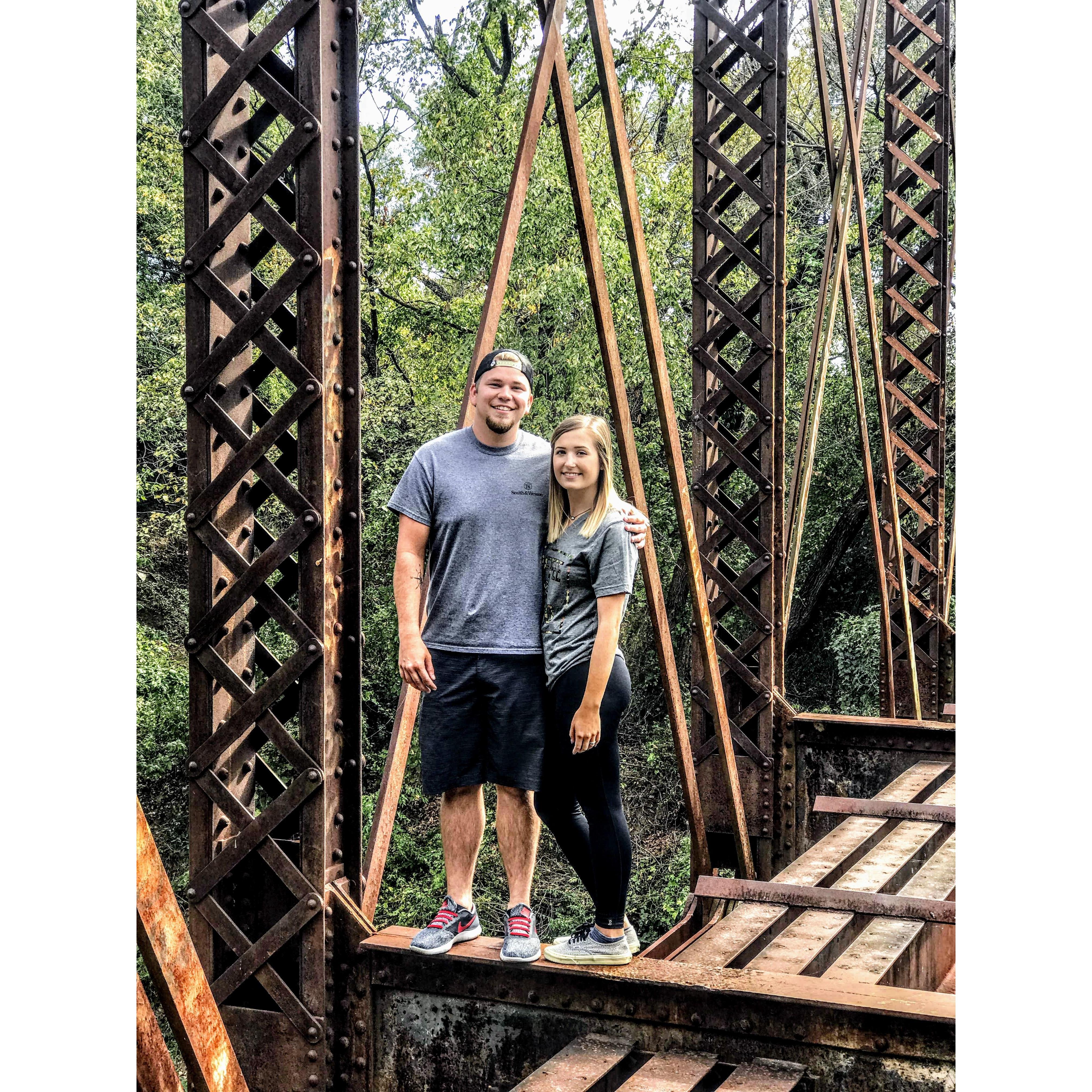 Exploring abandoned bridge at our favorite off road spot!