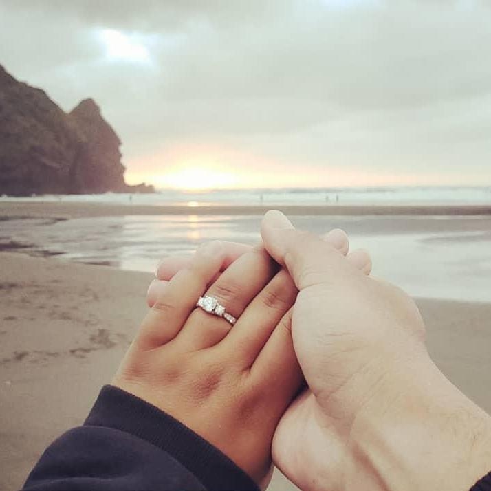 Piha Beach, New Zealand where Allen Proposed - 2018