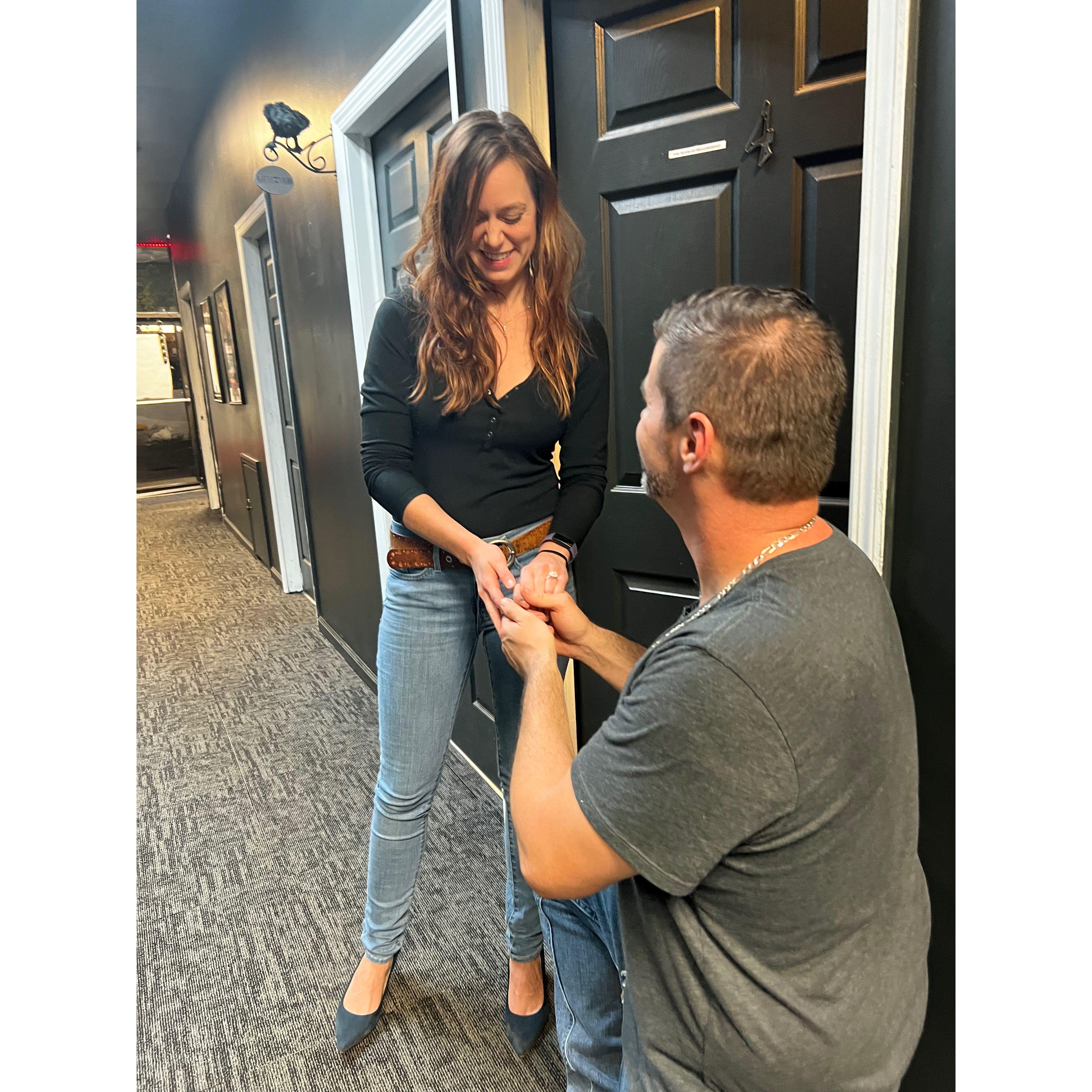 He asked and I said yes!
