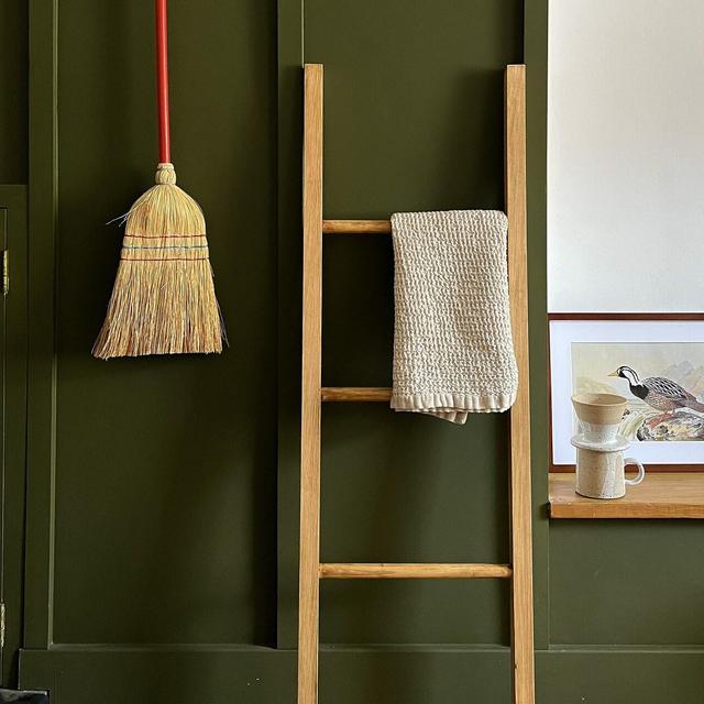 Rustic Style Solid Wood Blanket Ladder | Wooden Towel Rack | Towel Ladder | Quilt Ladder | Handcrafted | Folkhaus