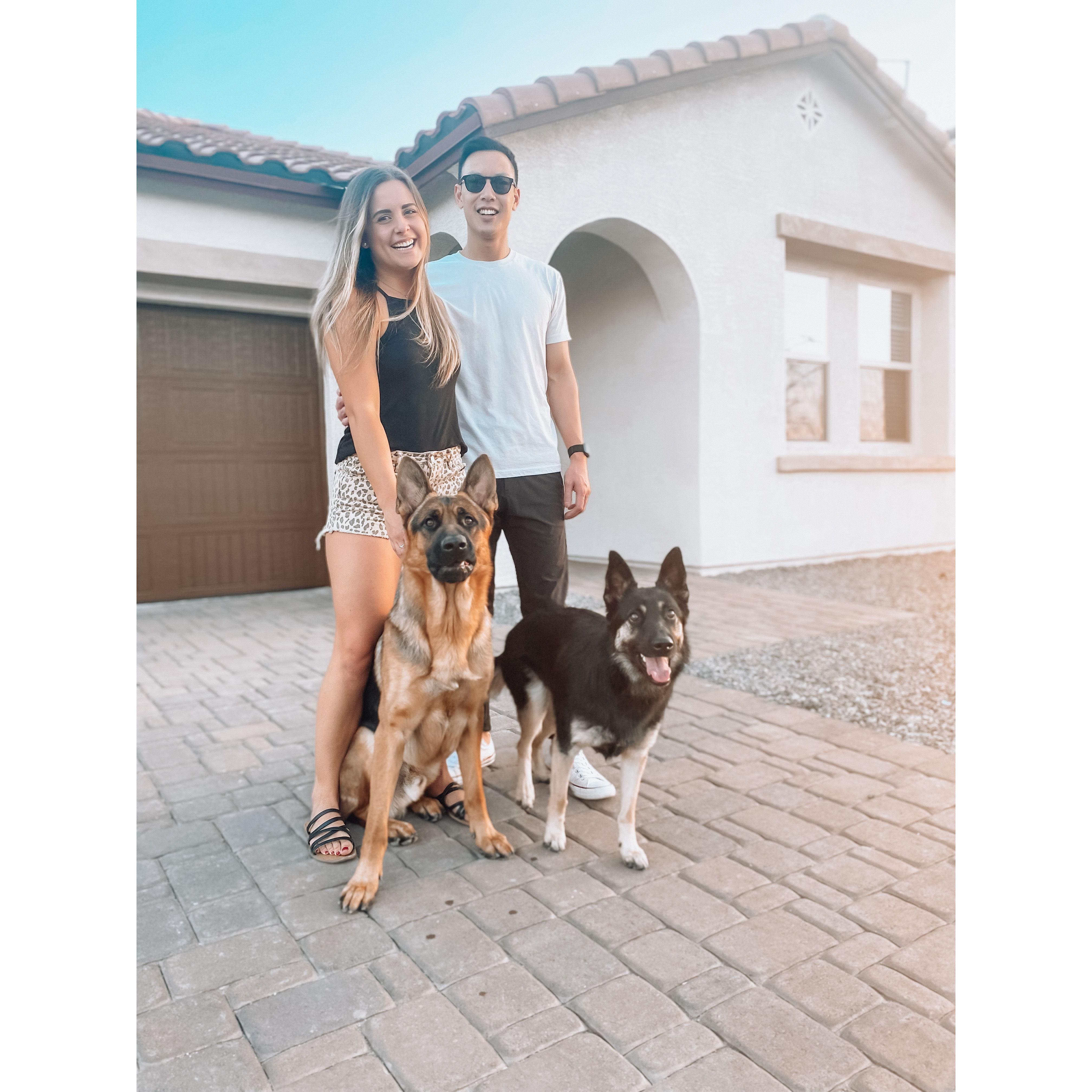 First day as a family in our new home!