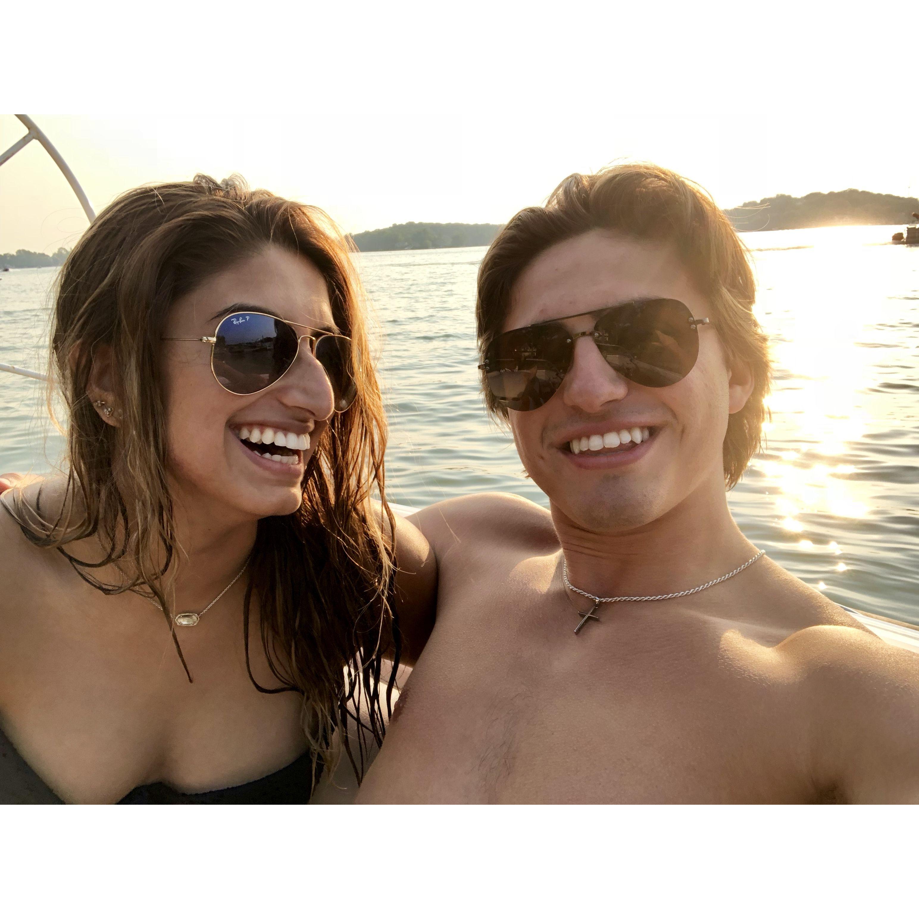 Sim's first time at the lake