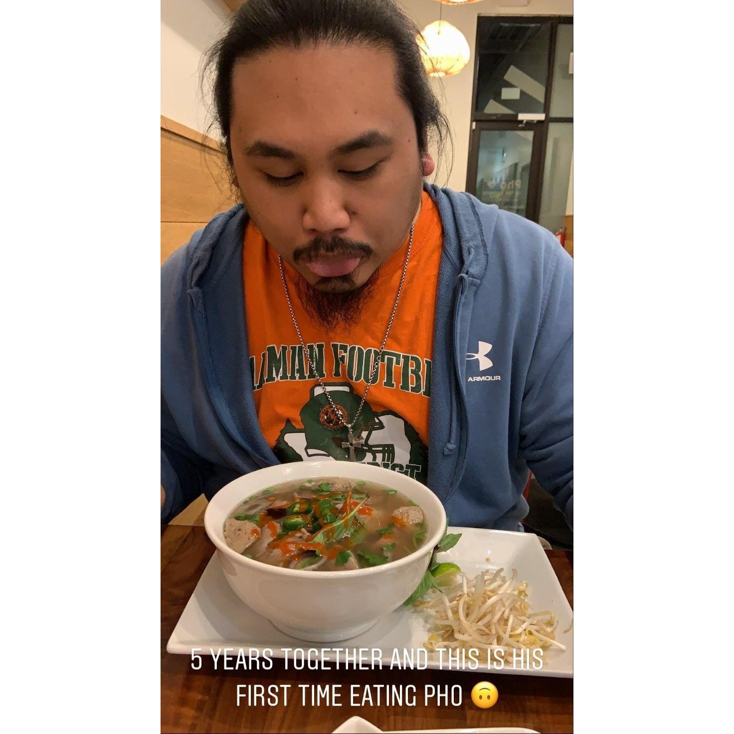 First time pho-eater!