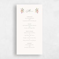 Beige Wedding Menu - Agave