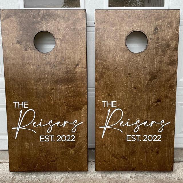 Custom Cornhole Boards ONLY - Bean Bag Toss