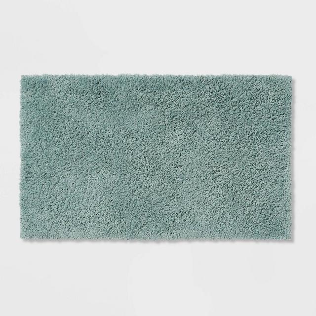 20"x34" Antimicrobial Bath Rug Aqua - Total Fresh