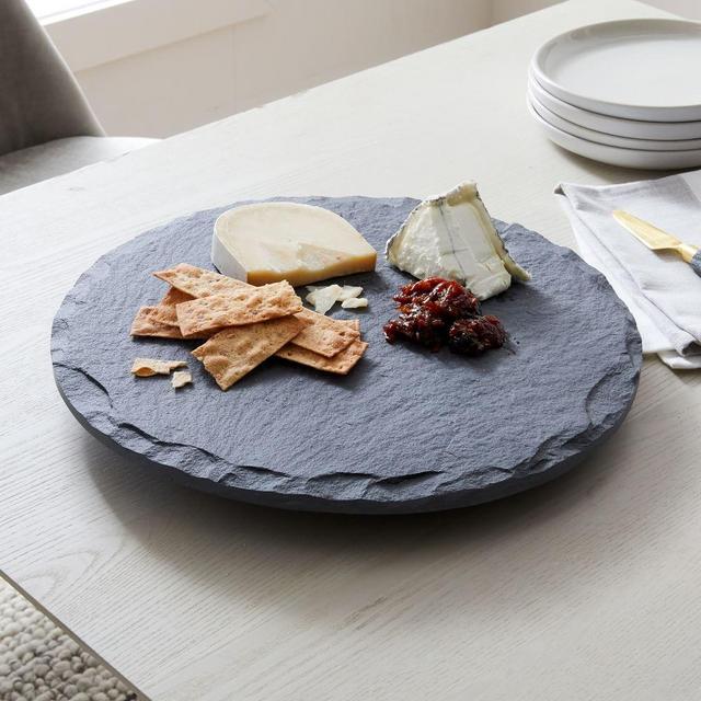 Slate Lazy Susan, Black, Individual