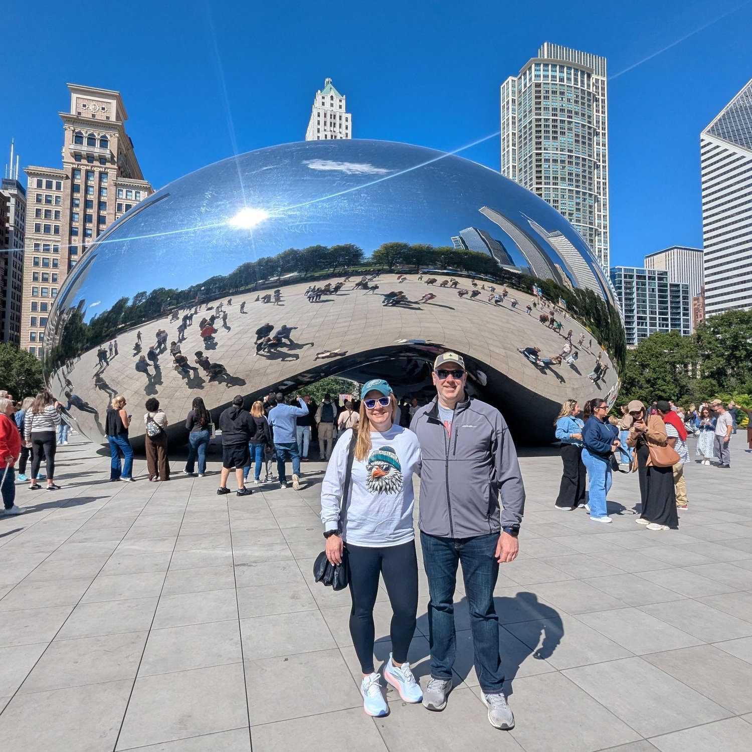 Chicago, September 2025, when Jeff carried an engagement ring in his backpack until the last day of the trip. HAHA