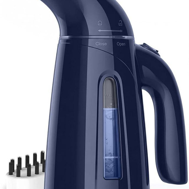 OGHom Steamer for Clothes, Handheld Clothing Steamer for Garment, 240ml Big Capacity 700W Portable Travel Steam Iron(Deep Blue)