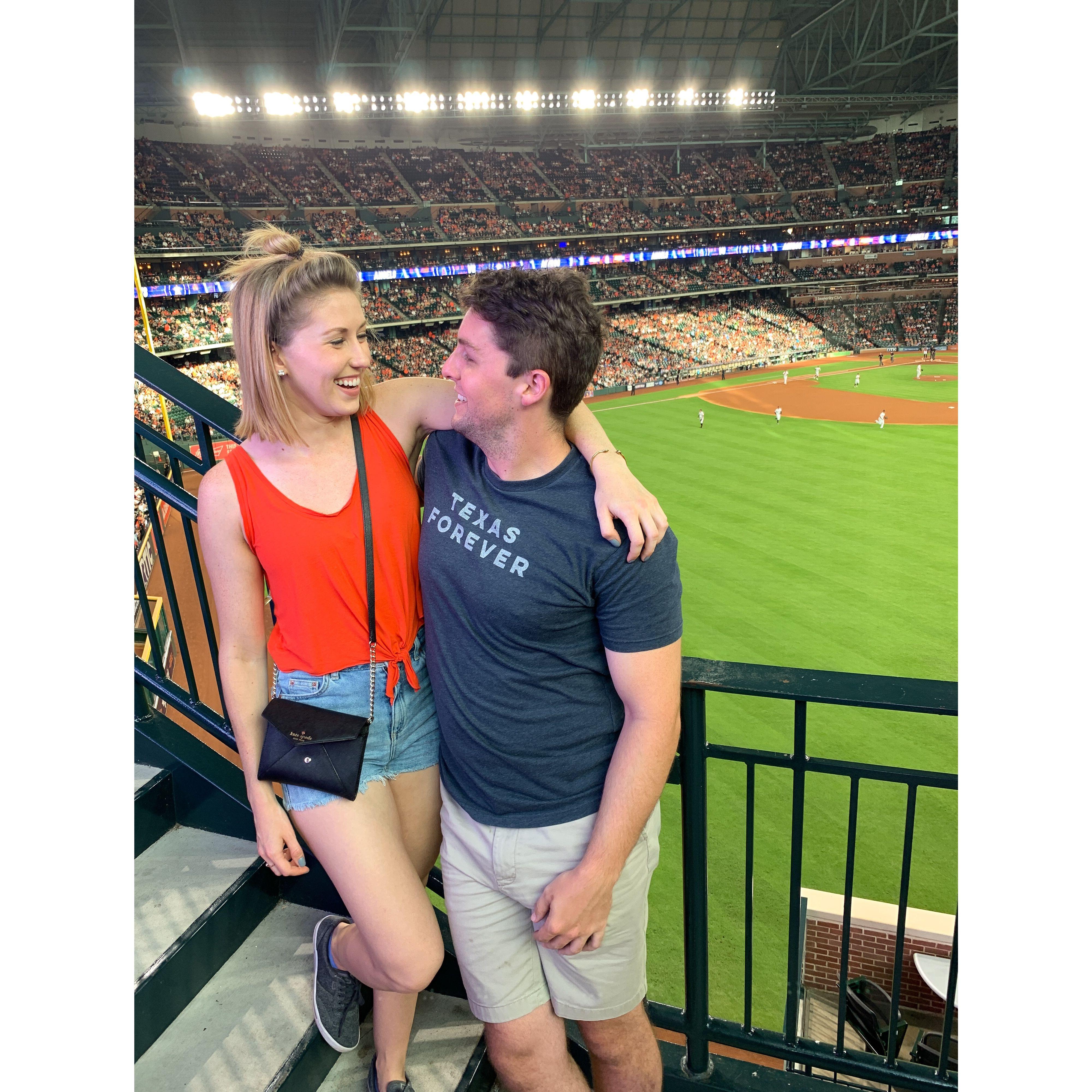 Brandi's first Astros game