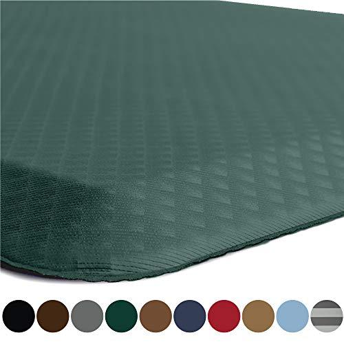Kangaroo Original Standing Mat Kitchen Rug, Anti Fatigue Comfort Flooring, Phthalate Free, Commercial Grade, Waterproof, Ergonomic Floor Pad for Office Stand Up Desk, 32x20, Hunter Green