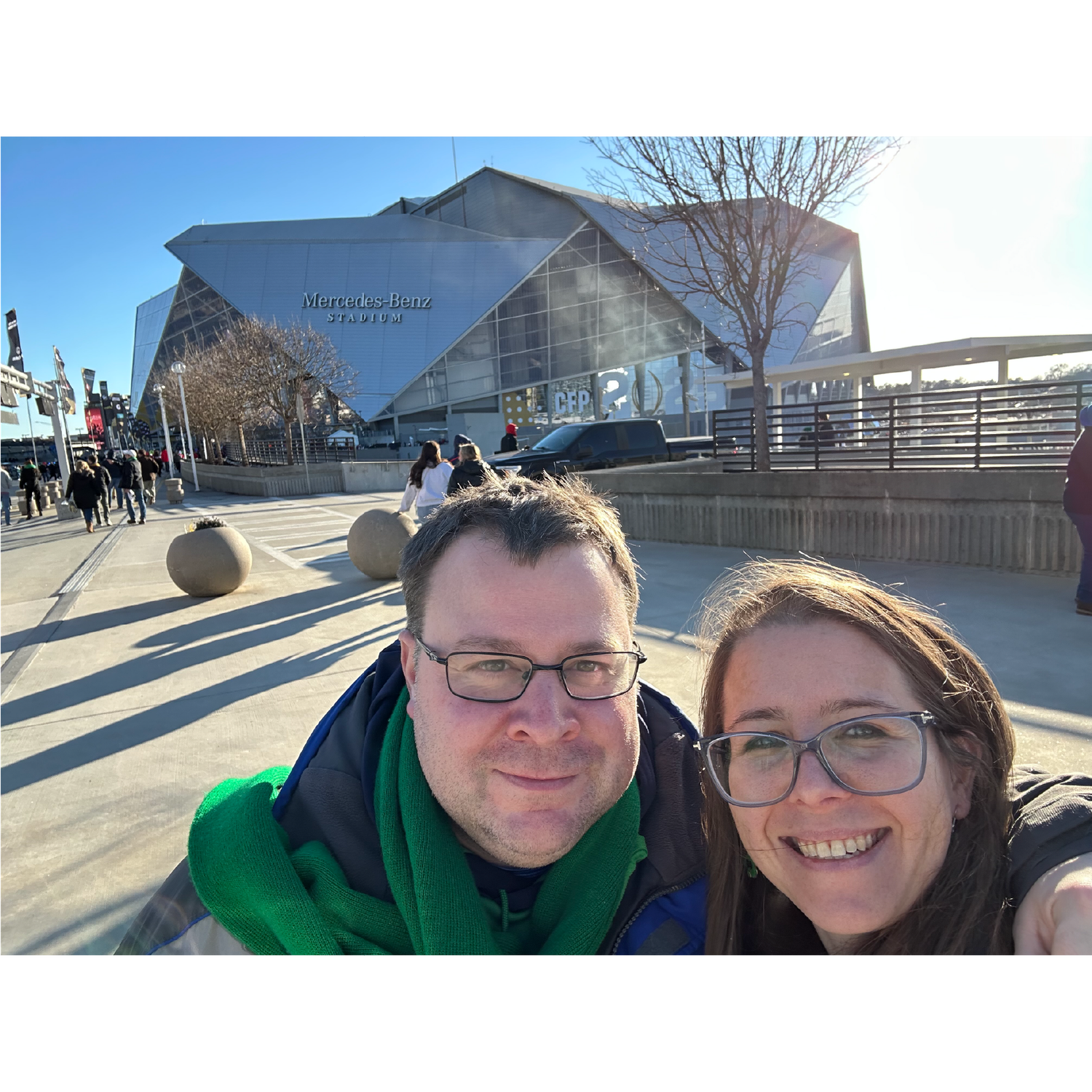 Anxiously waiting the stadium opening for the national championship, January 2025