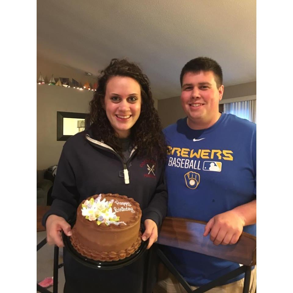 One of many birthdays celebrated together - cheers to celebrating our birthdays together forever!