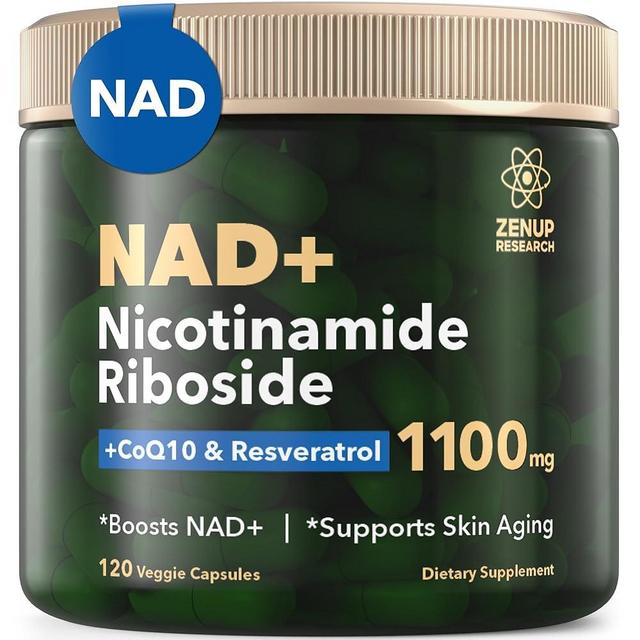 NAD+ Supplement Research | 1100mg Liposomal Nicotinamide Riboside with Resveratrol & Quercetin | NMN Supplement Alternative for Anti-Aging, Cellular Energy, Mental Focus | 120 Caps