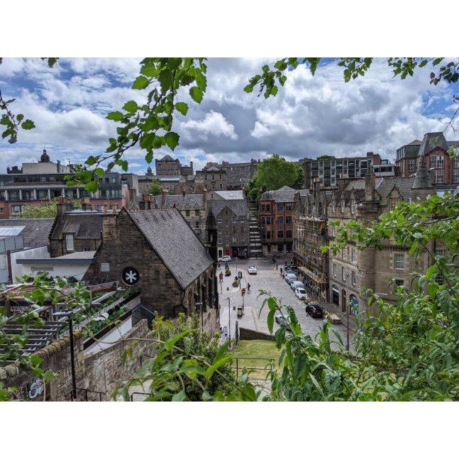 This is an above view of the market area we eventually explored. 