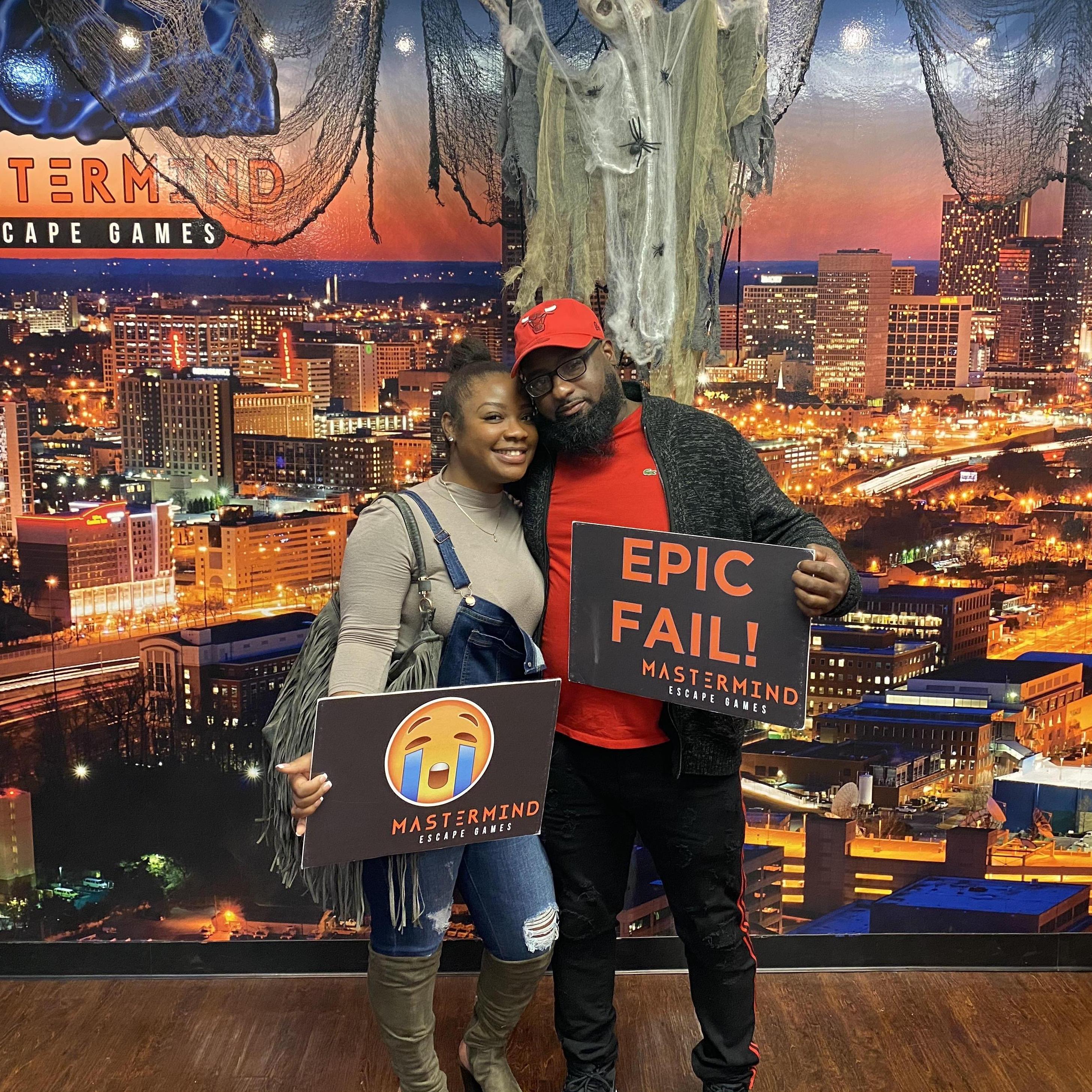 " We did not escape the escape room"