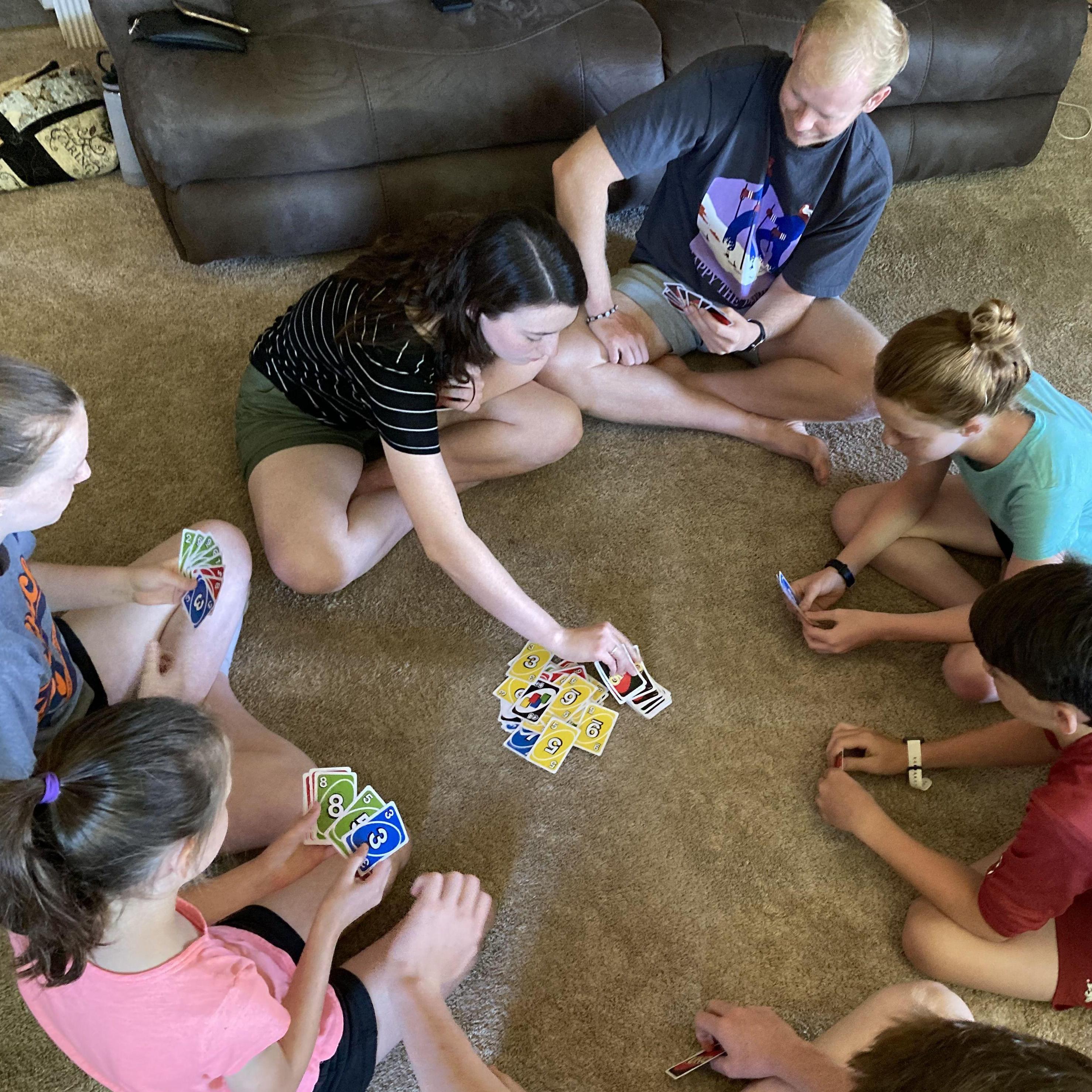 Our first time seeing each other in the United States was at Rebecca's grandparents house in Arkansas. David got to meet everyone all at once!