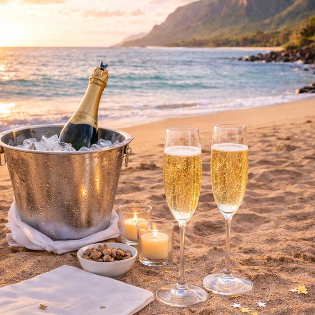Celebratory Honeymoon Champagne