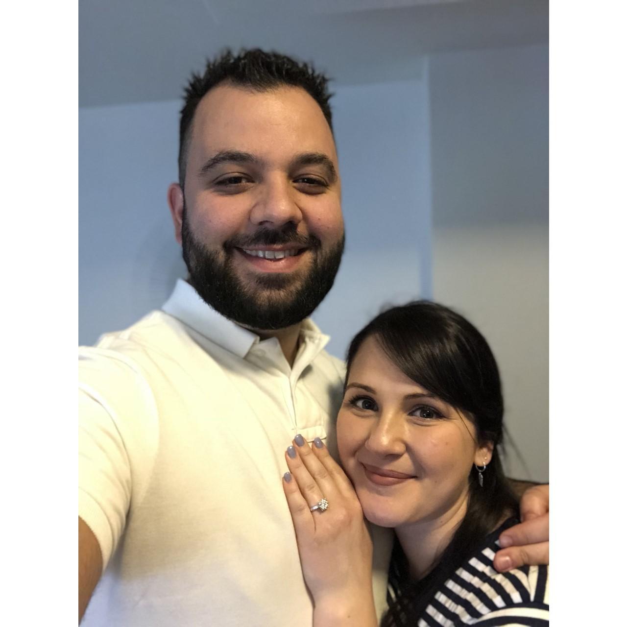 The day we got engaged!