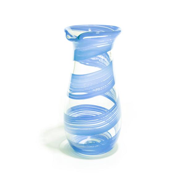 Hand-Blown Ribbon Carafe