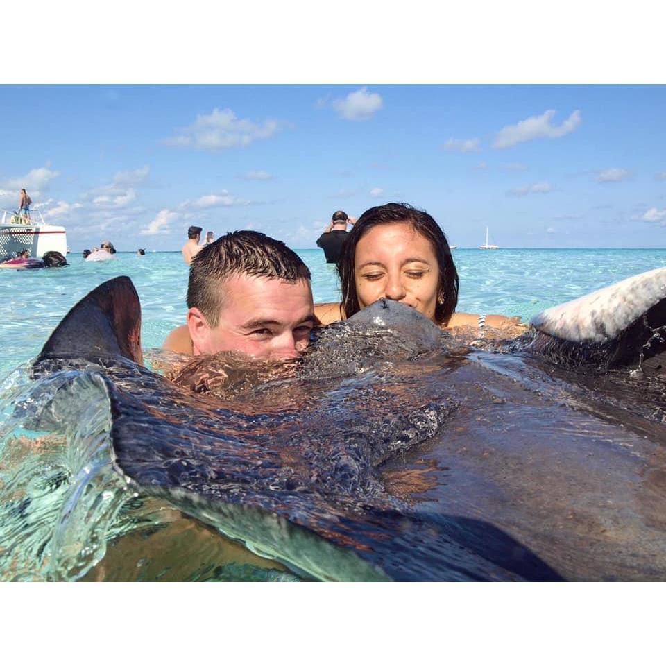 Kissing Stingrays in Grand Cayman